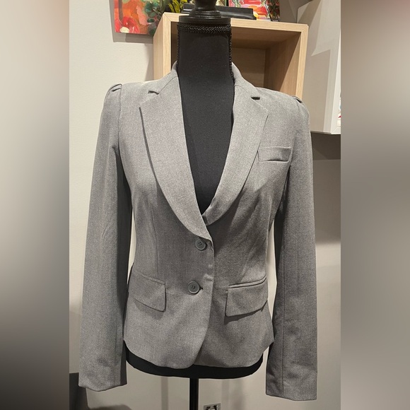 New York And Company Stretch‎ Grey Blazer - Picture 1 of 5